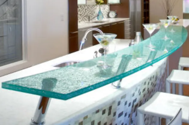 Jones Glass custom glass counter top