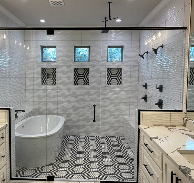 Custom Glass Shower Doors by Jones Glass